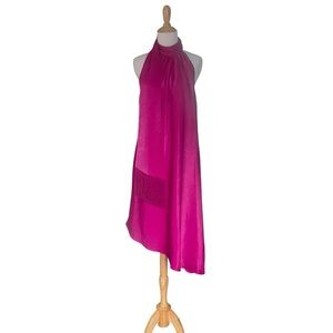 Fuschia Aiden Aiden Mattox asymmetrical cocktail dress